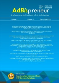 Image of AdBispreneur : Jurnal Pemikiran dan Penelitian Administrasi Bisnis dan Kewirausahaan Vol 5, No 2 (2020)